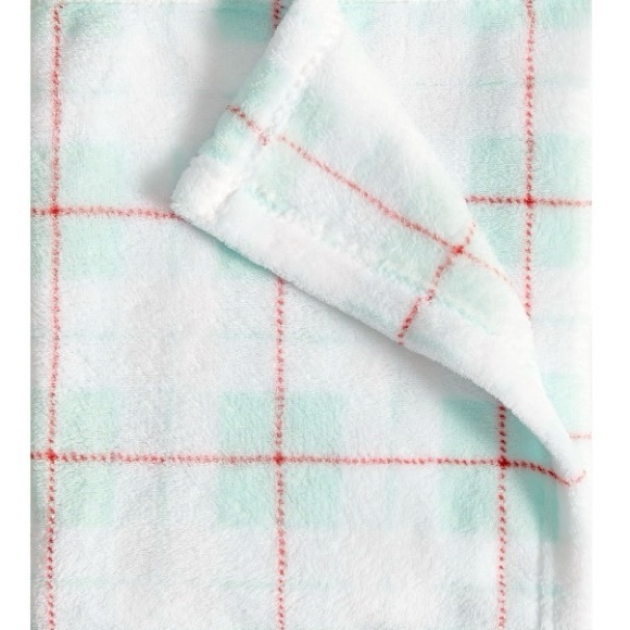 Parents Choice Plush Baby Blankets, plaid and dinosaur designs; 30” x 36” - Picture 5 of 8